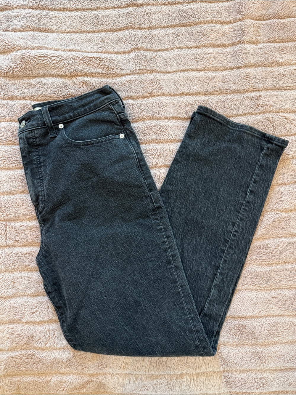 Madewell women’s Black 90’s High-Rise Straight Jeans SIZE 30